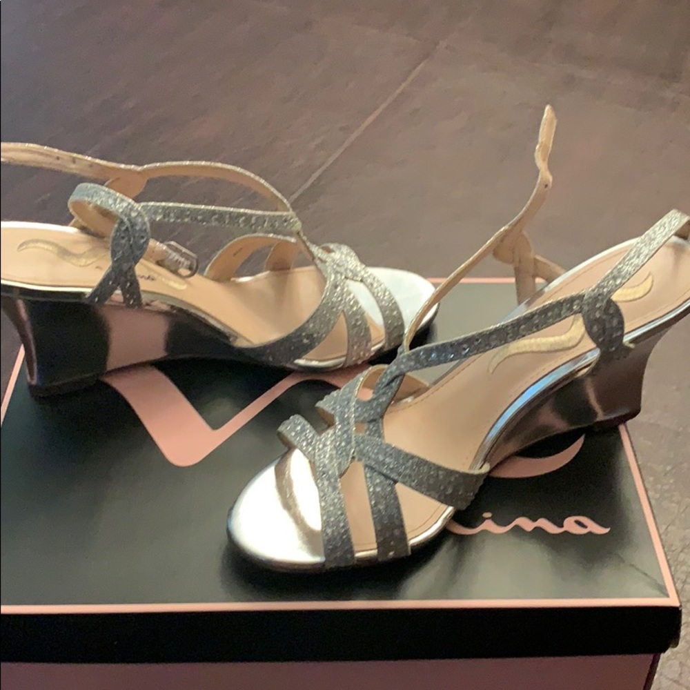 Silver shoes